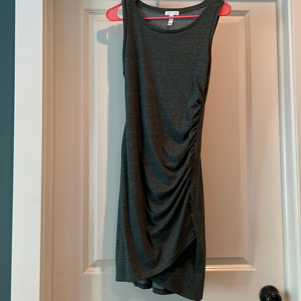 Leith Dress in heathered green, size medium